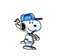 Snoopy Baseball Player Enamel Charm