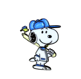 Snoopy Baseball Player Enamel Charm - snoopn4pnuts.com
