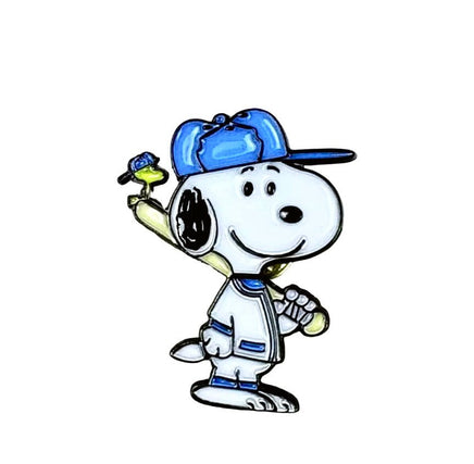 Snoopy Baseball Player Enamel Charm - snoopn4pnuts.com