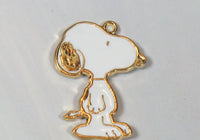 Snoopy Gold-Tone and Enamel Charm