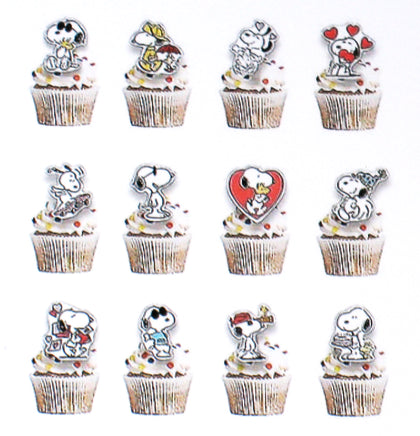 Peanuts 12 - Piece Party Cake Picks Set (Matching Party Ware Sold Separately) - snoopn4pnuts.com