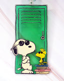 1971 Snoopy Joe Cool Vintage Thick Acrylic Wall / Window Decor (Near Mint)