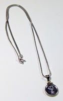 Snoopy Vintage Sterling Silver Necklace With Coin-Style Pendant - RARE!