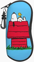 Snoopy Padded Eyeglass Case With Carabiner Clip