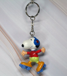 Snoopy Roller Skating PVC Key Chain - snoopn4pnuts.com