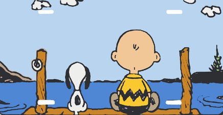 Snoopy Metal License Plate - Sitting On The Dock - snoopn4pnuts.com