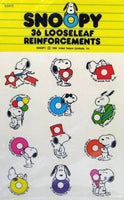 Snoopy Loose Leaf Paper Reinforcement Stickers