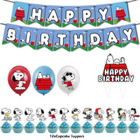 Peanuts Party Ware - Cake Topper (One - Time Use) - Matching Party Ware Sold Separately - snoopn4pnuts.com