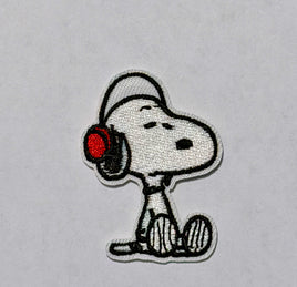 Snoopy Wearing Headphones Patch