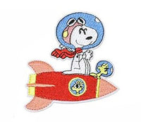 Snoopy Astronaut On Rocket Patch