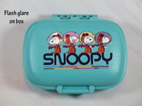 Peanuts Safe and Secure Pill Box With 8 Compartments - Perfect Size For Purse and Traveling!