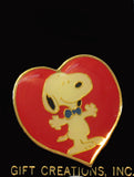 Snoopy's Heart Vintage Enamel Pin