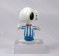 Snoopy Wearing Striped Suit PVC (Attached To Acrylic Base) - SUPER RARE! - snoopn4pnuts.com
