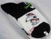 Snoopy Crew - Length Socks With Glitter Accents - snoopn4pnuts.com