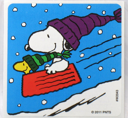 Peanuts Winter Snow 6 - Piece Sticker Set - snoopn4pnuts.com
