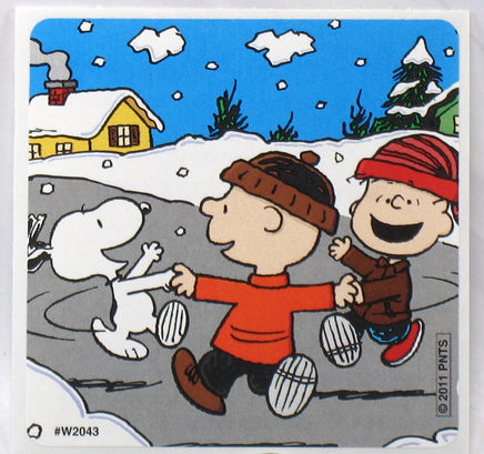 Peanuts Winter Snow 6 - Piece Sticker Set - snoopn4pnuts.com