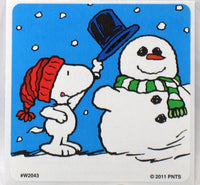 Peanuts Winter Snow 6 - Piece Sticker Set - snoopn4pnuts.com