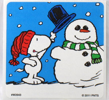 Peanuts Winter Snow 6 - Piece Sticker Set - snoopn4pnuts.com