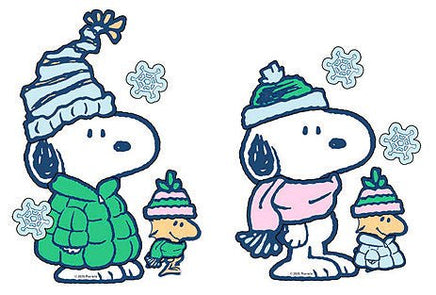 "Dress Snoopy and Woodstock" Winter Outfits Sticker Sheet - snoopn4pnuts.com