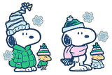 "Dress Snoopy and Woodstock" Winter Outfits Sticker Sheet
