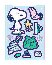 "Dress Snoopy and Woodstock" Sticker Sheet
