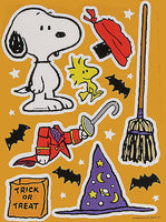 Peanuts Make-A-Snoopy Halloween Glossy Sticker Sheet - Great For Scrapbooking!