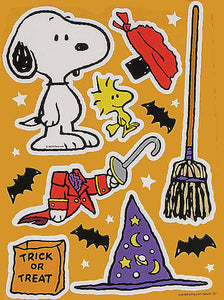 "Make-A-Snoopy" Halloween Glossy Sticker Sheet - Great For Scrapbooking!