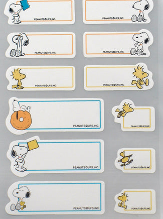 Snoopy Index (Labeling) Stickers - snoopn4pnuts.com