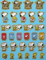 Snoopy Kraft Colored Sticker Set - snoopn4pnuts.com