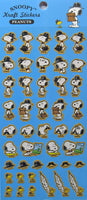 Snoopy Kraft Colored Sticker Set