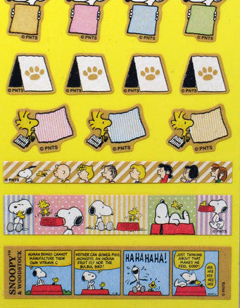 Snoopy Kraft Colored Sticker Set - snoopn4pnuts.com