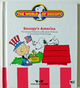 Worlds Of Wonder Snoopy Book And Tape Set - Snoopy's America (*Book Only - No Tape Included)