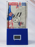 Peanuts Vintage Acrylic Card Holder Clock With Holographic Presidential Card (DIGITAL CLOCK NO LONGER WORKS)