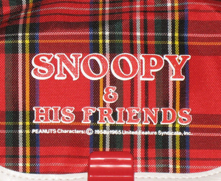 Kids Plaid Snoopy Backpack With Zippered Side Pockets - snoopn4pnuts.com