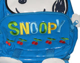 Kids Small Snoopy Glossy Vinyl Backpack With Dangling Legs