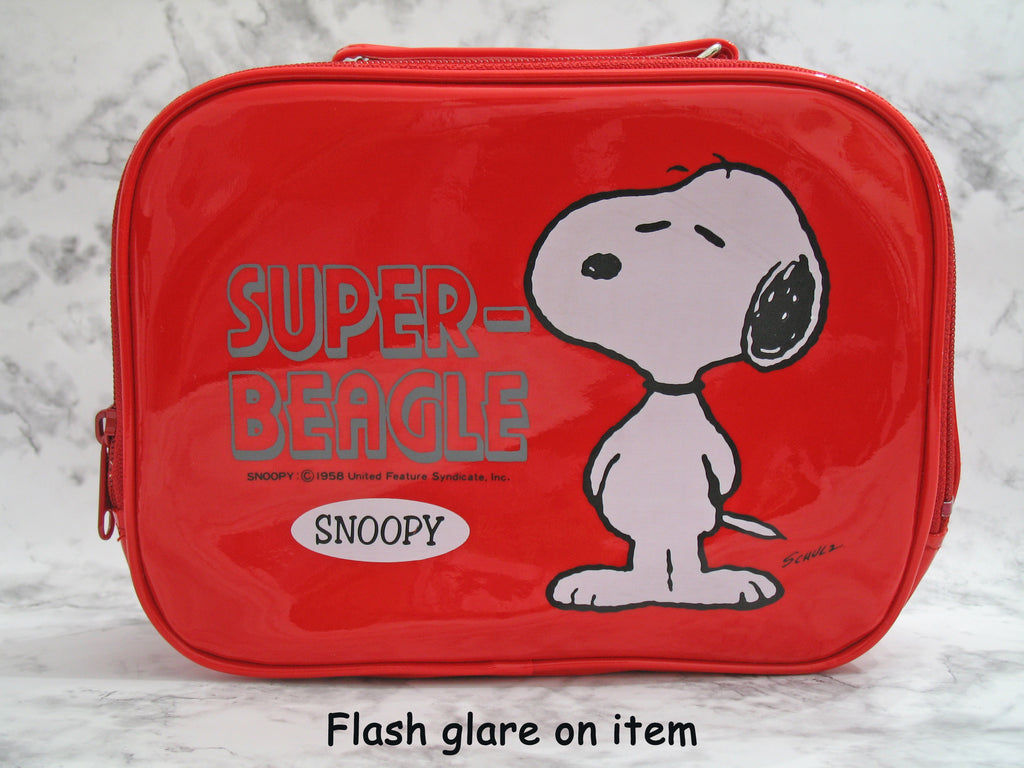 Snoopy Vintage Glossy Vinyl Lunch Bag
