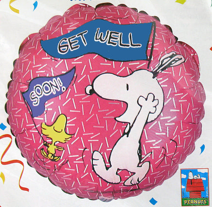 Peanuts Gang Get Well Soon Mylar Balloon - snoopn4pnuts.com