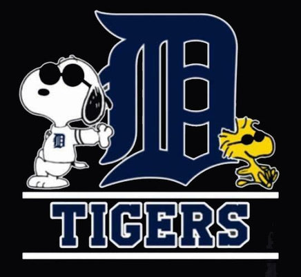 Snoopy Professional Baseball Indoor/Outdoor Waterproof Vinyl Decal - Detroit Tigers - snoopn4pnuts.com