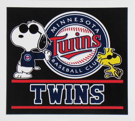 Snoopy Professional Baseball Indoor/Outdoor Waterproof Vinyl Decal - Minnesota Twins - snoopn4pnuts.com