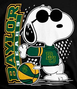 Snoopy College Basketball Indoor/Outdoor Waterproof Vinyl Decal - Baylor Bears