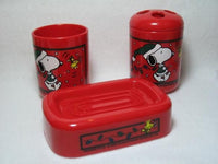 Snoopy 3-Piece Christmas Holiday Bath Set