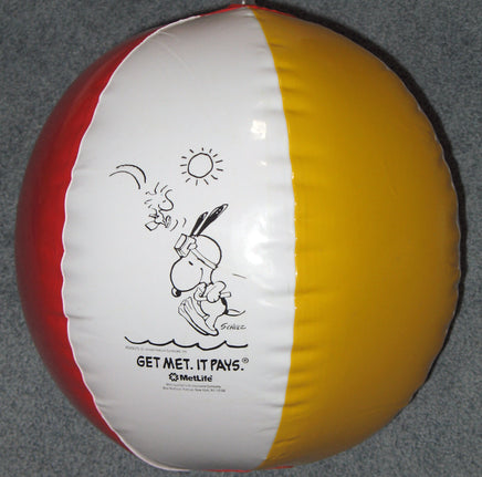 Met Life Snoopy Beach Ball - snoopn4pnuts.com