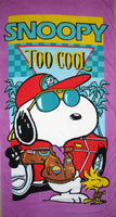 Joe Cool and Woodstock Beach Towel - TOO COOL (Near Mint) - snoopn4pnuts.com