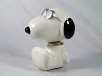 Snoopy Joe Cool Imported Porcelain Bobblehead With Gold Plated Collar (New But Near Mint) - snoopn4pnuts.com