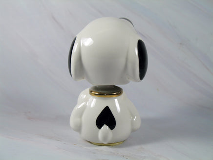 Snoopy Joe Cool Imported Porcelain Bobblehead With Gold Plated Collar (New But Near Mint) - snoopn4pnuts.com