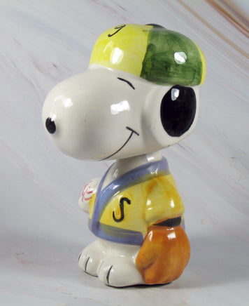 Snoopy Imported Ceramic Bobblehead - Baseball - snoopn4pnuts.com