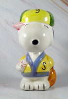 Snoopy Imported Ceramic Bobblehead - Baseball - snoopn4pnuts.com