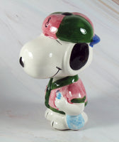 Snoopy Imported Ceramic Bobblehead - Baseball (New But Near Mint) - snoopn4pnuts.com