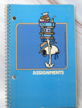 Spike Vintage Spiral - Bound Assignment Book - snoopn4pnuts.com
