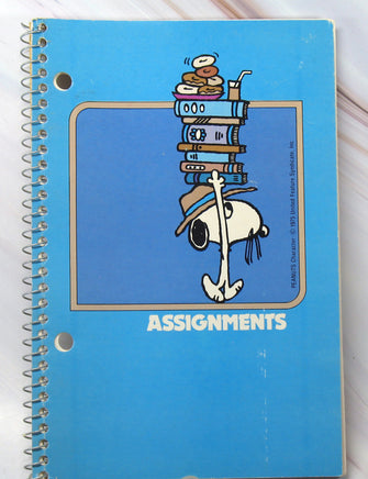 Spike Vintage Spiral - Bound Assignment Book - snoopn4pnuts.com